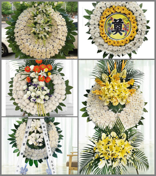 山东临沂费县芍药山乡花圈速递